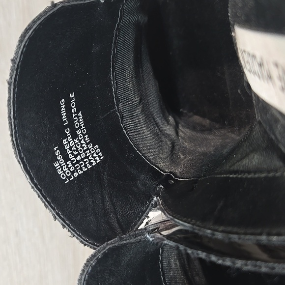 Steve Madden Women Lorie  Black& Gold Clog Shoes Heels Mule Sz 9.5M - Picture 7 of 11